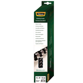 12mm Plastic Binding Combs - Black